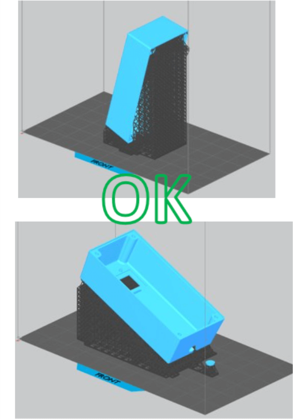 正确的支持和方向在3D打印