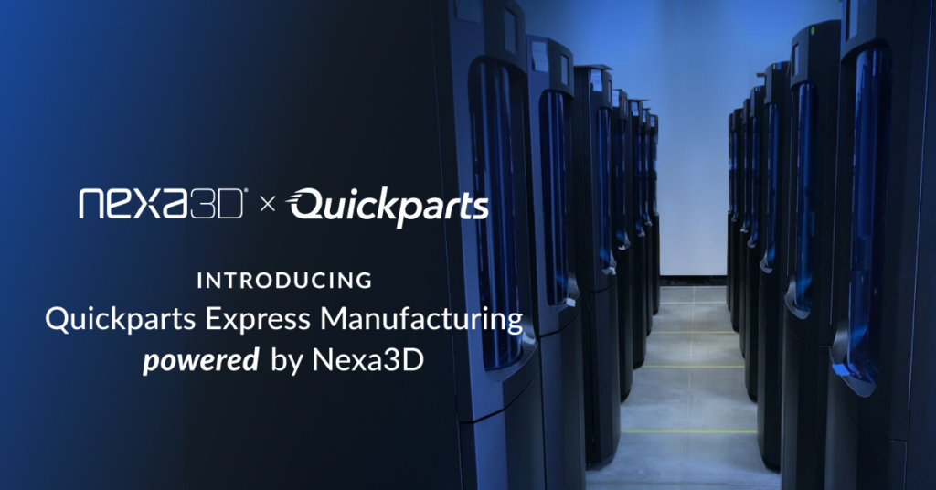 超快，当天3D打印与Quickparts