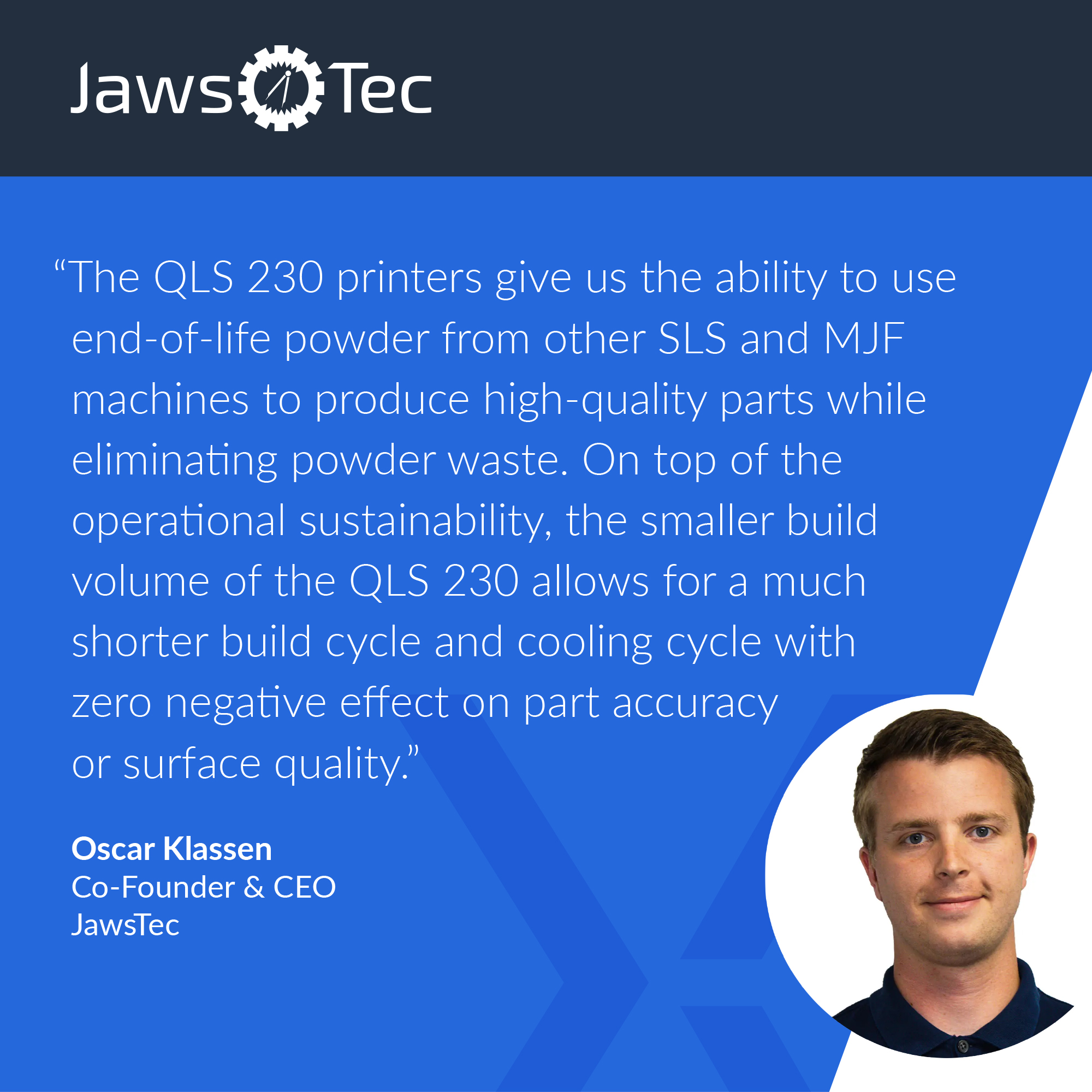 JawsTec customer testimonial